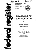 AC 002U Advisory Circular Checklist and Status of Federal Aviation Regulations