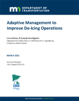 Adaptive Management To Improve DeIcing Operations