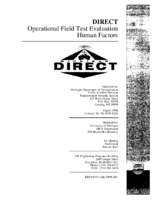 DIRECT Operational Field Test Evaluation Human Factors Driver Performance and Memory for Traffic Messages Effects of the Number of Messages Audio Quality and Relevance