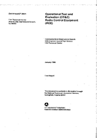 Operational Test and Evaluation OTE Final Report Radio Control Equipment RCE