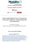 Deterioration Digital Twins of Commercial Trucks and Trailers for Targeted Inspection and Maintenance