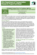 Ecological Design Rules for Roadway Lighting Factsheet