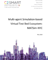 Multiagent Simulationbased Virtual Test Bed Ecosystem MATSim NYC