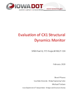 Evaluation of CX1 Structural Dynamics Monitor