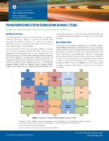 Transportation System Simulation Manual TSSM  fact sheet