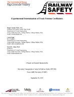 Experimental Determination of Track Friction Coefficients
