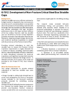 Development of NonFracture Critical Steel Box Straddle Caps Project Summary Report