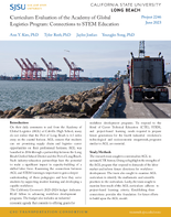 Curriculum Evaluation of the Academy of Global Logistics Program Connections to STEM Education Research Brief