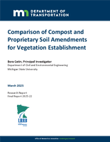 Comparison of Compost and Proprietary Soil Amendments for Vegetation Establishment