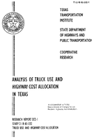 Analysis of Truck Use and Highway Cost Allocation in Texas