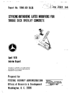 Styrenebutadiene latex modifiers for bridge deck overlay concrete