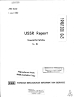 USSR Report Transportation No 85