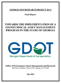 Towards the Implementation of a Geotechnical Asset Management Program in the State of Georgia