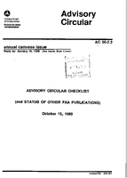 AC 0022 ADVISORY CIRCULAR CHECKLIST AND STATUS OF OTHER FAA PUBLICATIONS