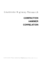 Correlation of the manual compaction hammer with mechanical hammers for the Marshall method of design for asphaltic concrete