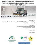 ODOTs Snow and Ice Performance Evaluation Tools  A Student Transportation Advancement Research STAR Project