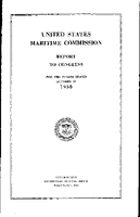 United States Maritime Commission Report to Congress for the Period Ended October 25 1938
