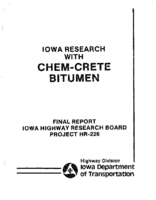 Iowa research with ChemCrete bitumen