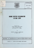 Marine Weather Dissemination Systems Study Volume III  Systems Effectiveness Measurements