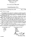 CAM 43 Supplement No 6  CAM 43 dated Sept 1959  Revision To CAM 43