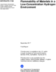 Flammability of Materials in a LowConcentration Hydrogen Environment