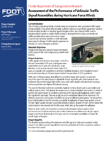 Assessment of the Performance of Vehicular Traffic Signal Assemblies during Hurricane Force Winds Summary