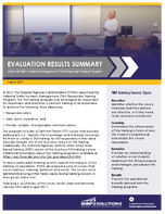 Evaluation Results Summary National Traffic Incident Management TIM Responder Training Program