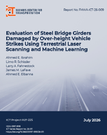 Evaluation of Steel Bridge Girders Damaged by OverHeight Vehicle Strikes Using Terrestrial Laser Scanning and Machine Learning