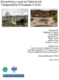 Streamlining LocalLet FederalAid Transportation Processes in Ohio