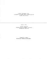 Morse Brothers Inc concrete cylinder mold investigation  phase one report