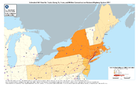 Estimated FAF Flow for Trucks Going To From and Within Connecticut on National Highway System 2017