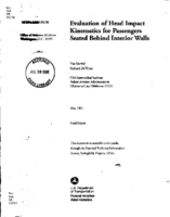 Evaluation of Head Impact Kinematics for Passengers Seated behind Interior Walls