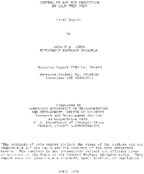 Control of hot mix production by cold feed only  final report