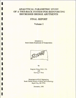 Analytical Parametric Study of a TiedBack System for Reinforcing Distressed Bridge Abutments Vol I