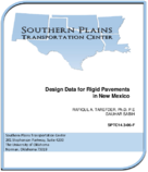 Design Data for Rigid Pavements in New Mexico