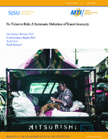 No Ticket To Ride A Systematic Definition of Transit Insecurity