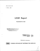 USSR Report Transportation