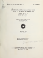 Automotive manufacturing assessment system  final report Volume 3 Materials  weight analysis