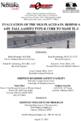 Evaluation of the MGS Placed 6 in Behind a 6in Tall AASHTO Type B Curb To MASH TL3