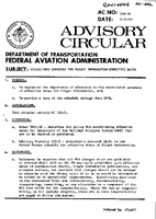 AC 2102A Established Schedule for Flight Information Effective Dates