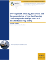 Development Training Education and Implementation of LowCost Sensing Technologies for Bridge Structural Health Monitoring SHM