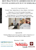 Best Practices To Address Issues of Excess Aggregate Dust in Nebraska