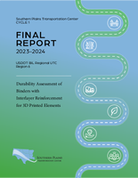 Durability Assessment of Binders with Interlayer Reinforcement for 3D Printed Elements