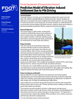 Prediction Model of VibrationInduced Settlement Due to Pile Driving Summary