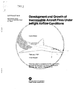 Development and Growth of Inaccessible Aircraft Fires under Inflight Airflow Conditions