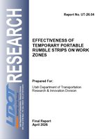 Effectiveness of Temporary Portable Rumble Strips on Work Zones