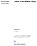 Turbine Rotor Material Design