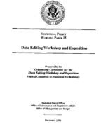 Data Editing Workshop and Exposition