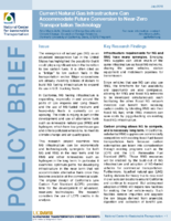 Current Natural Gas Infrastructure Can Accommodate Future Conversion to NearZero Transportation Technology Policy Brief