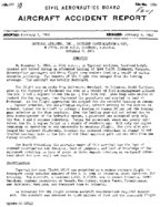 Investigation of Aircraft Accident IMPERIAL AIRLINES RICHMOND VIRGINIA 19611108